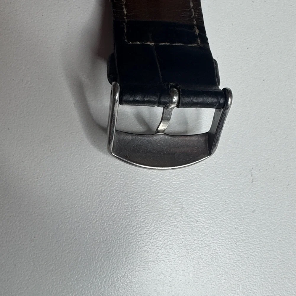 Stührling Original Atrium 3942 Automatic Skeleton Watch Black Leather Strap